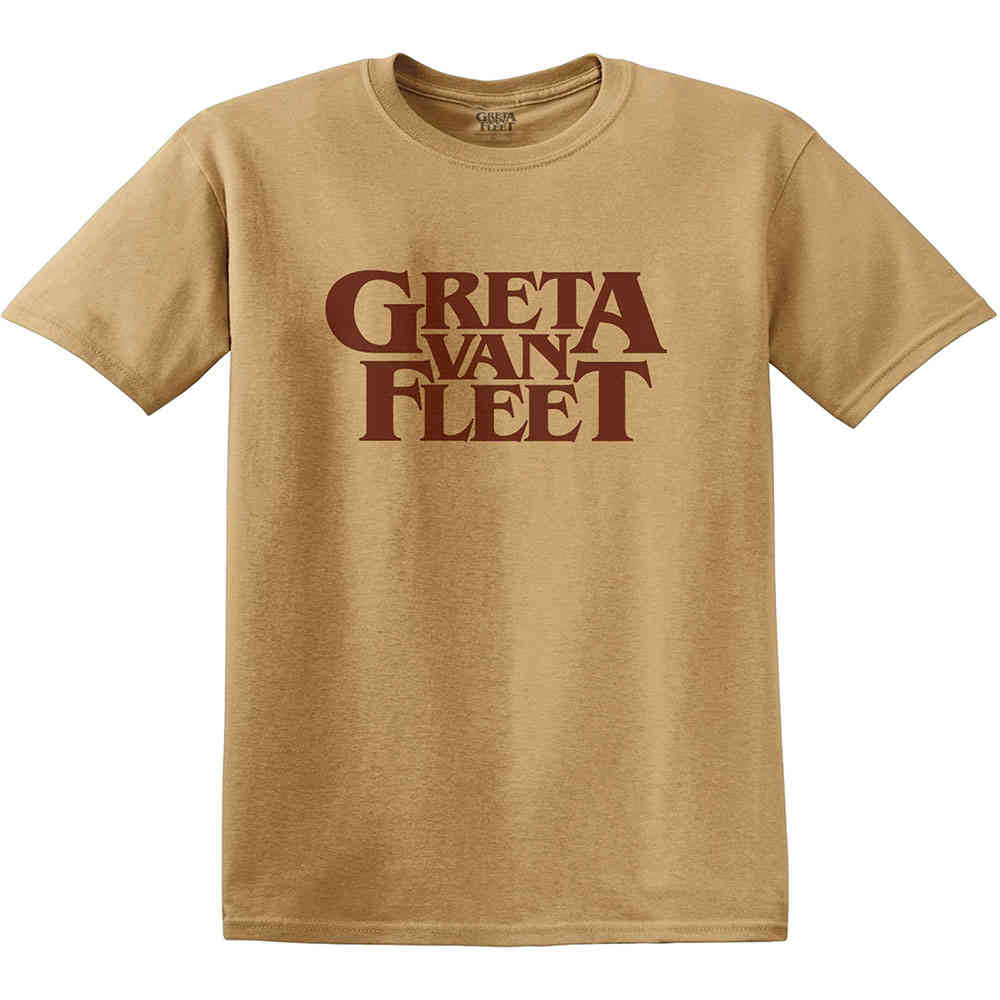Greta Van Fleet - Logo Heren Tshirt - Geel